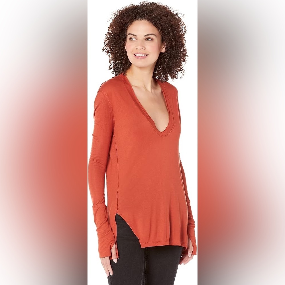 We The Free Fresh and Clean Top, color Spiced Brandy, Size XL EUC